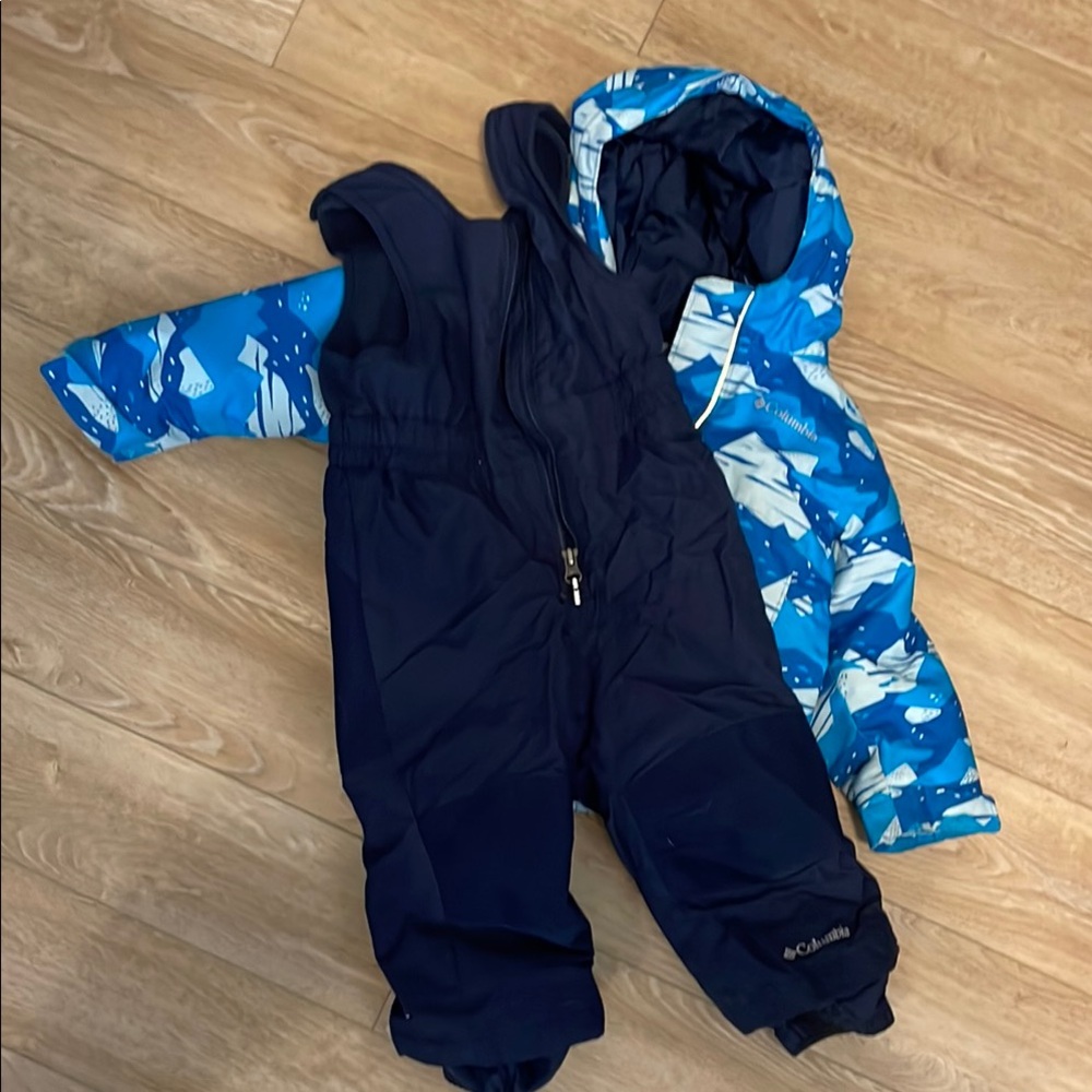 Columbia Kids' Blue Patterned Winter Jacket
